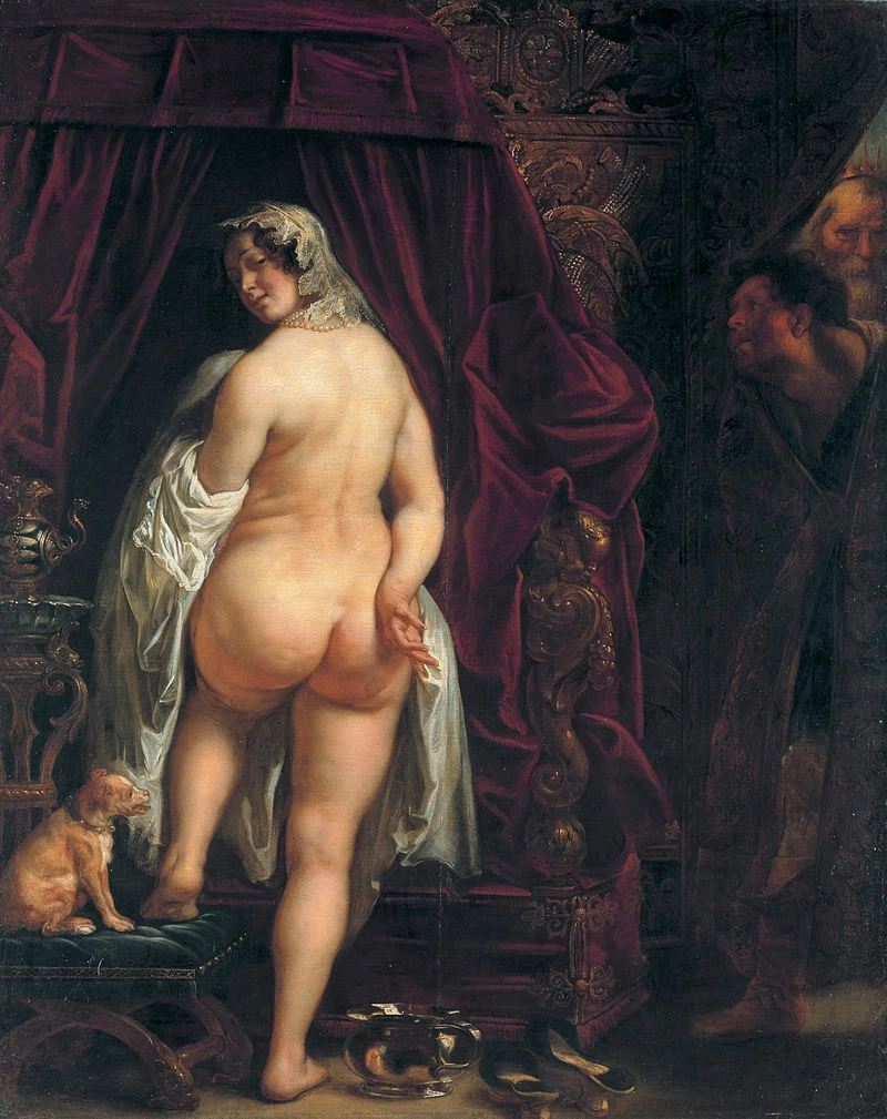 Re Candaule di Lidia che mostra sua moglie a Gige - Nationalmuseum